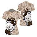 Winter Kitty Reindeer Rash Guard