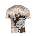 Winter Kitty Reindeer Rash Guard