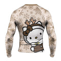 Winter Kitty Reindeer Rash Guard