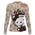 Winter Kitty Reindeer Rash Guard
