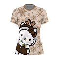 Winter Kitty Reindeer Rash Guard