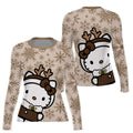 Winter Kitty Reindeer Rash Guard