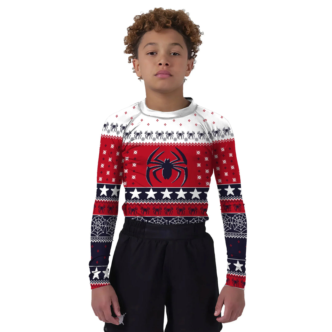 Winter Spider Guardian Kids Rash Guard