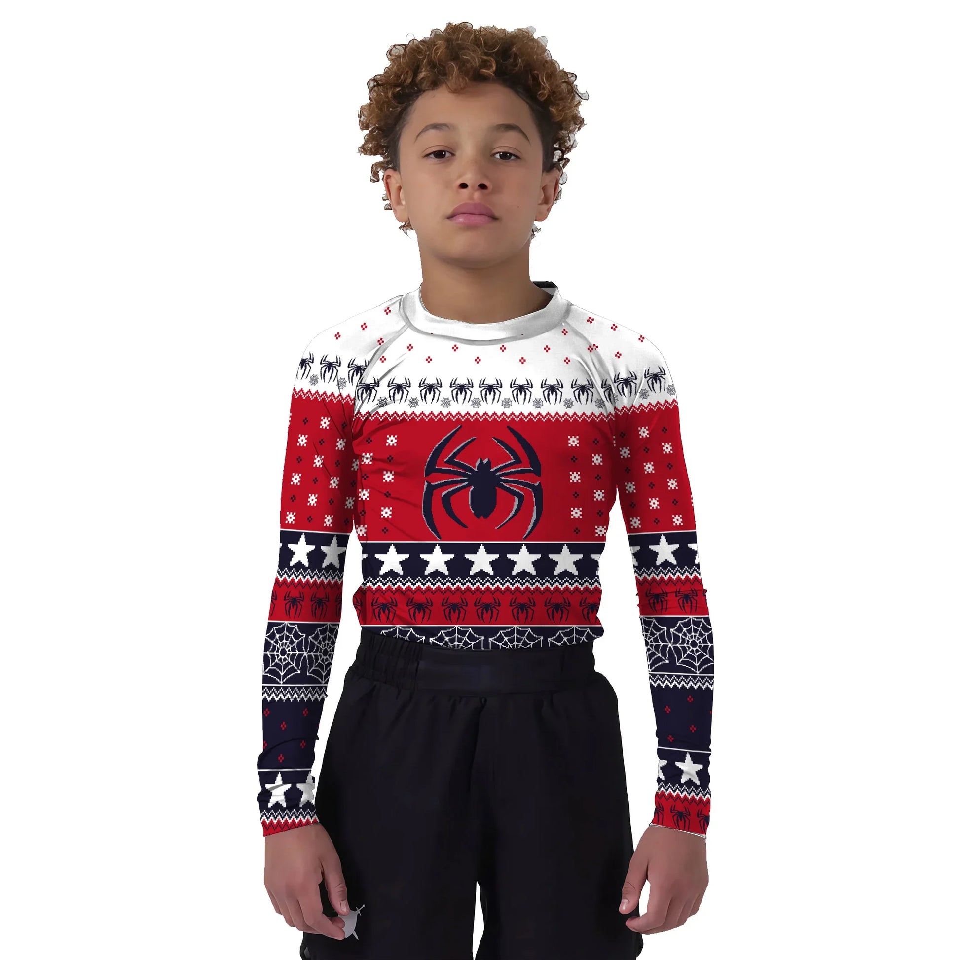 Winter Spider Guardian Kids Rash Guard