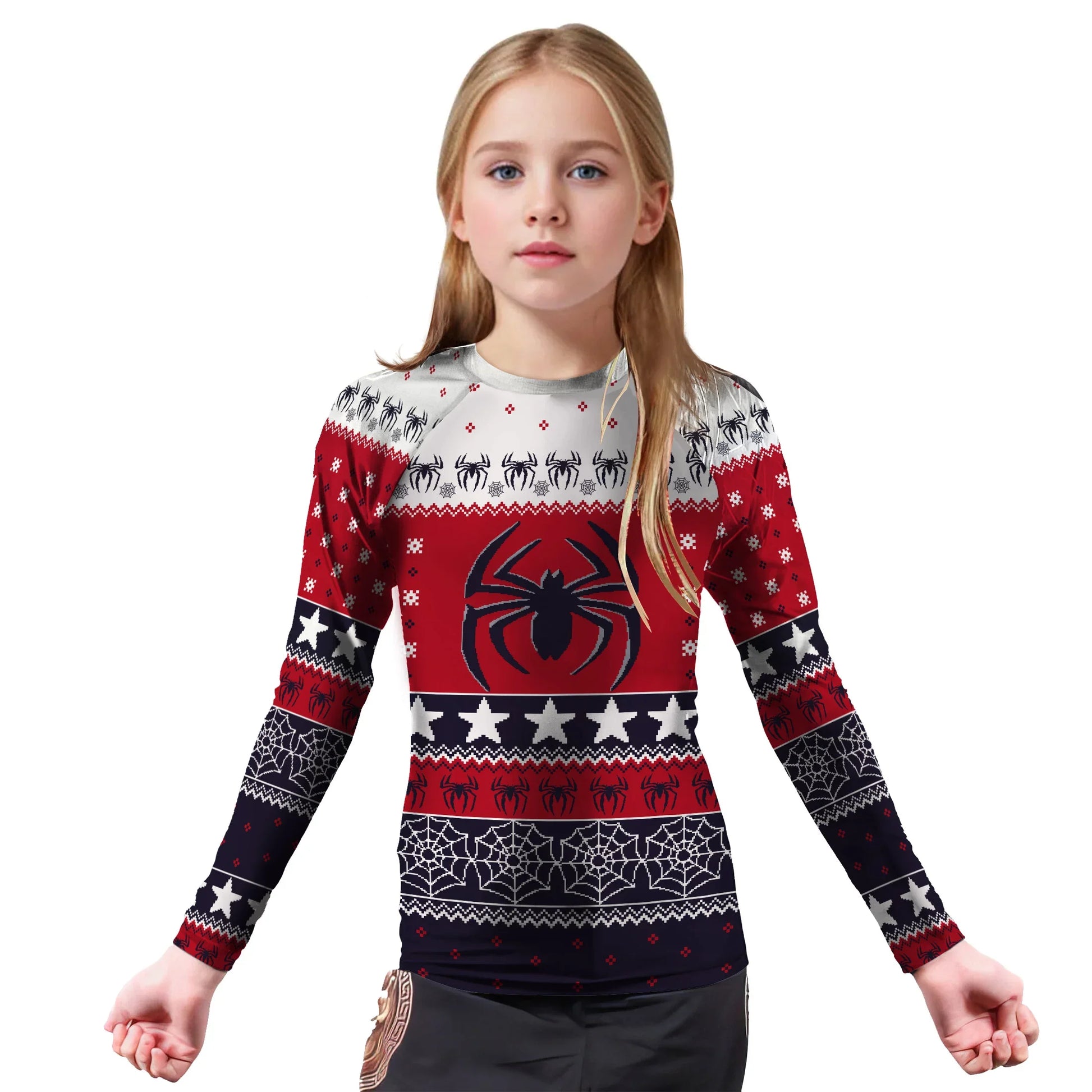 Winter Spider Guardian Kids Rash Guard