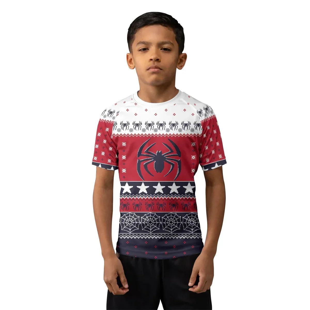 Winter Spider Guardian Kids Rash Guard