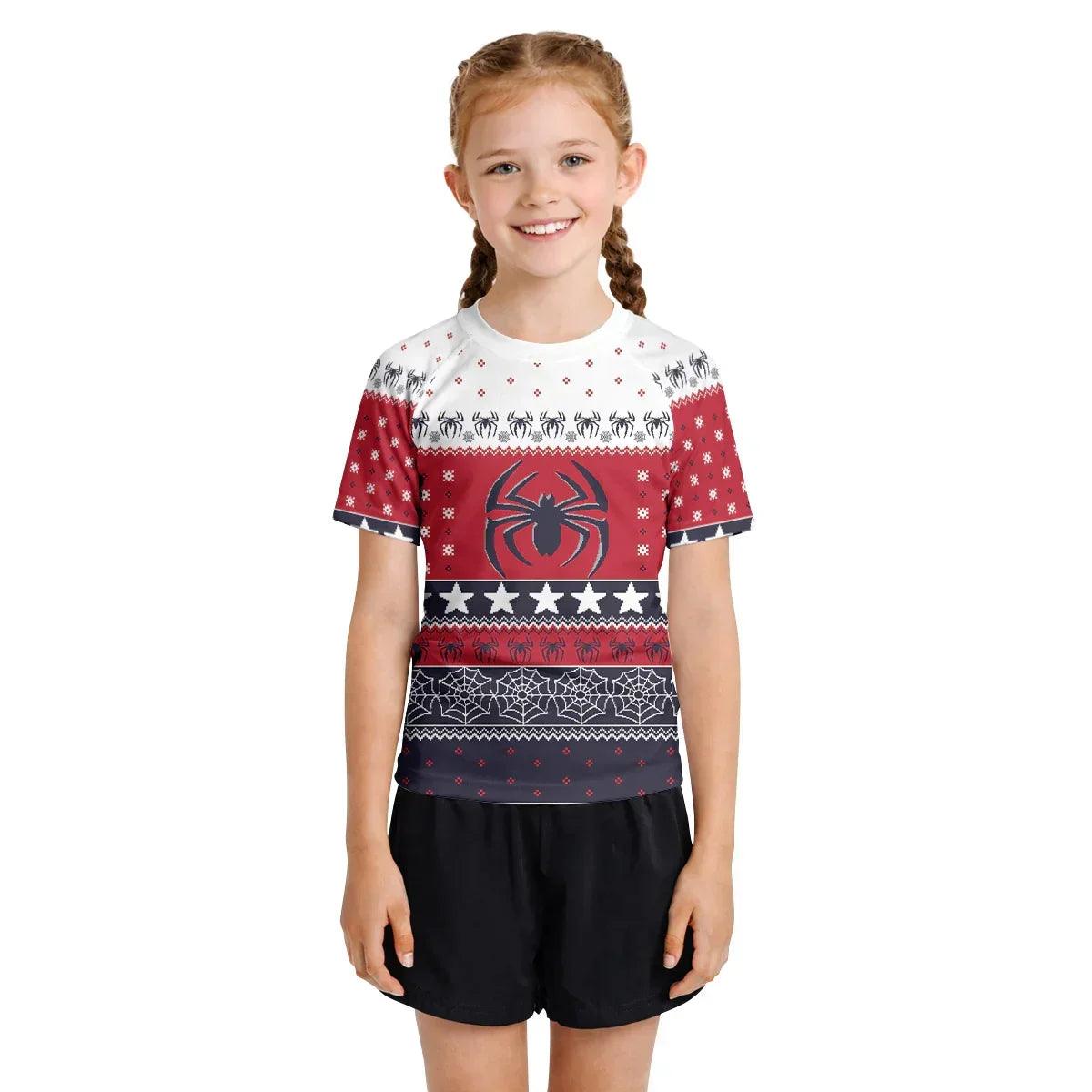 Winter Spider Guardian Kids Rash Guard