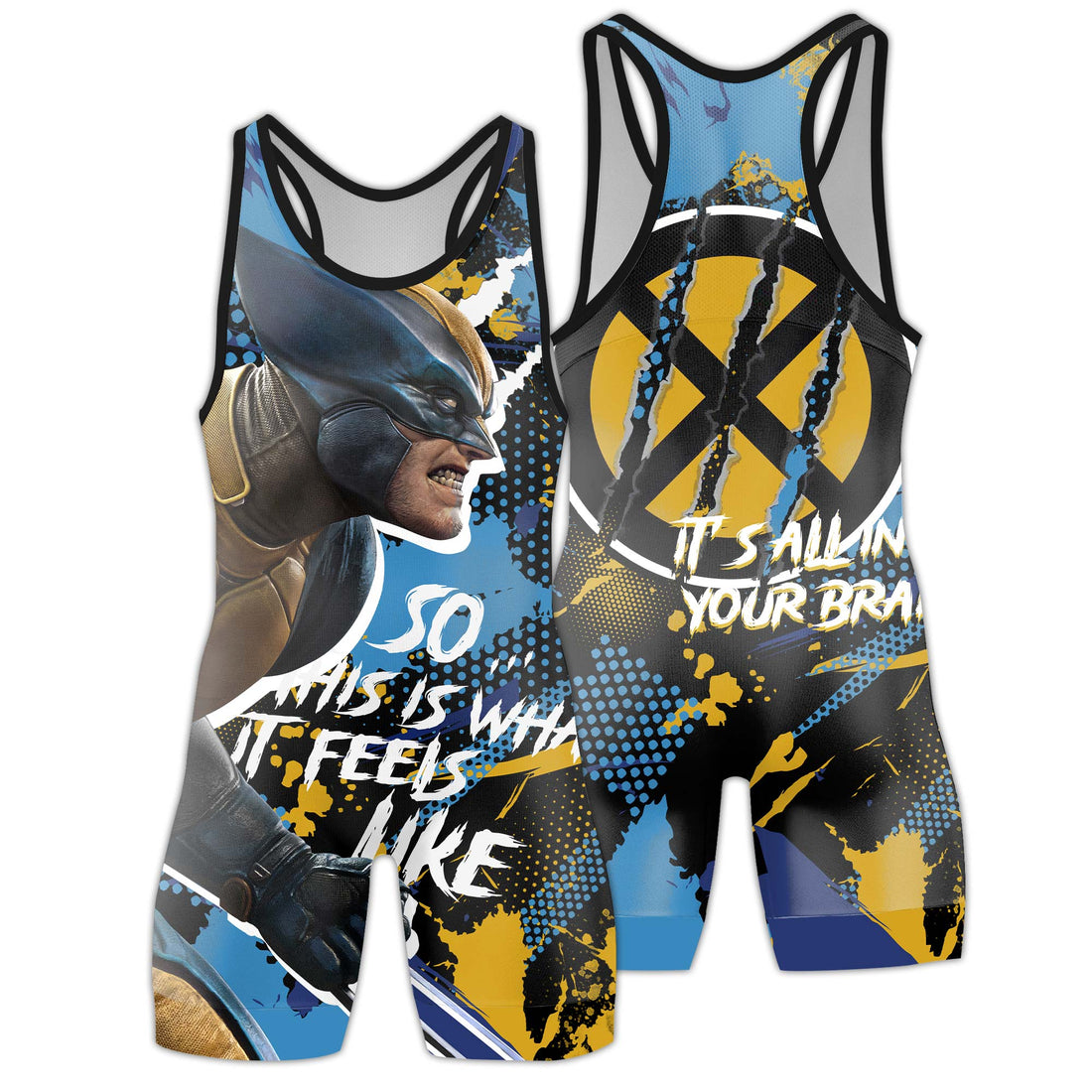 Wolverine The X-Men Men's Wrestling Singlet