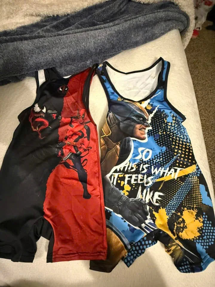 Wolverine The X-Men Wrestling Singlet