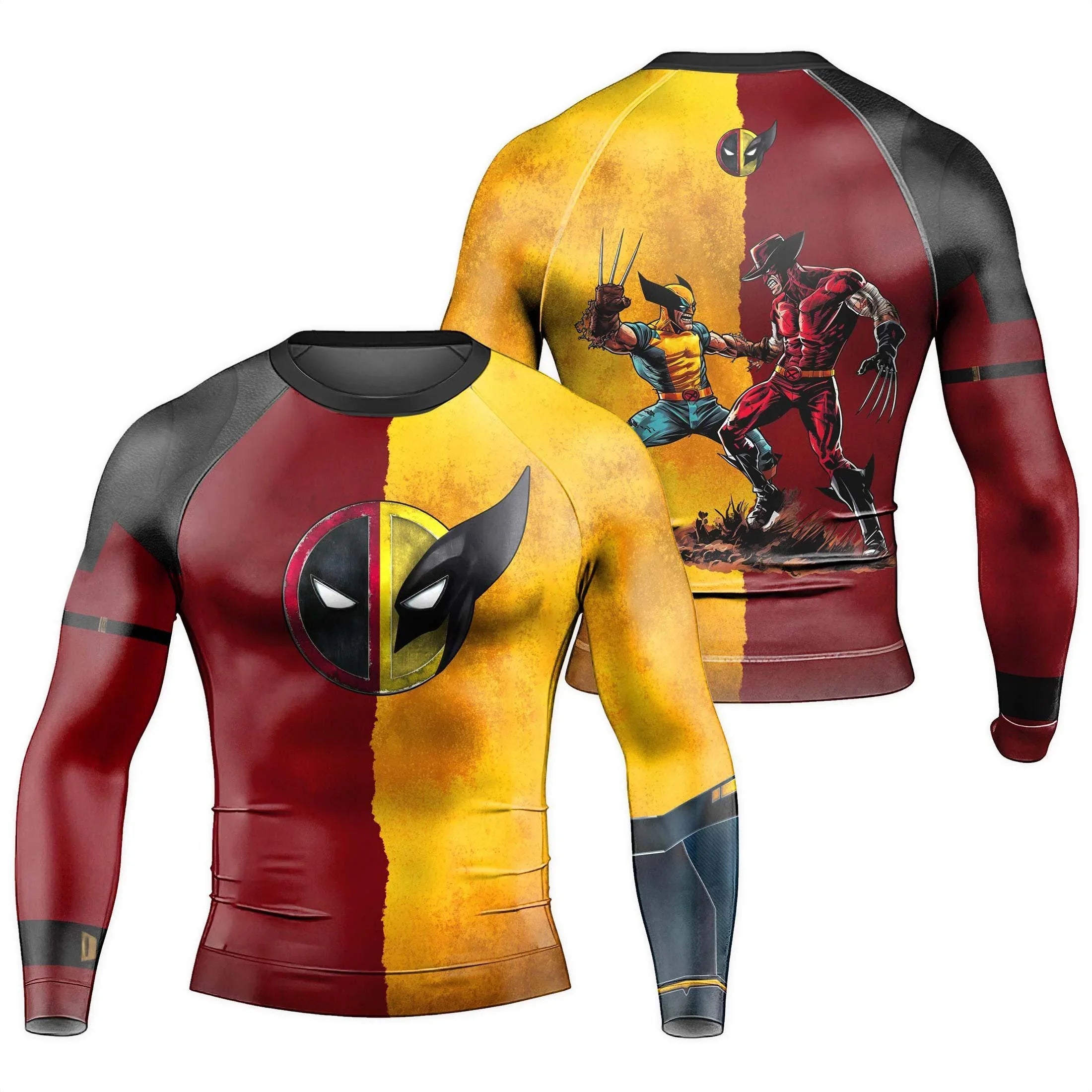 Wolverine Versus Freddy Krueger Rash Guard | Wolverine Rash Guard