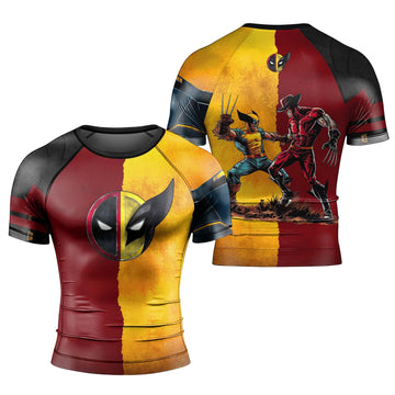 Wolverine Versus Freddy Krueger Rash Guard