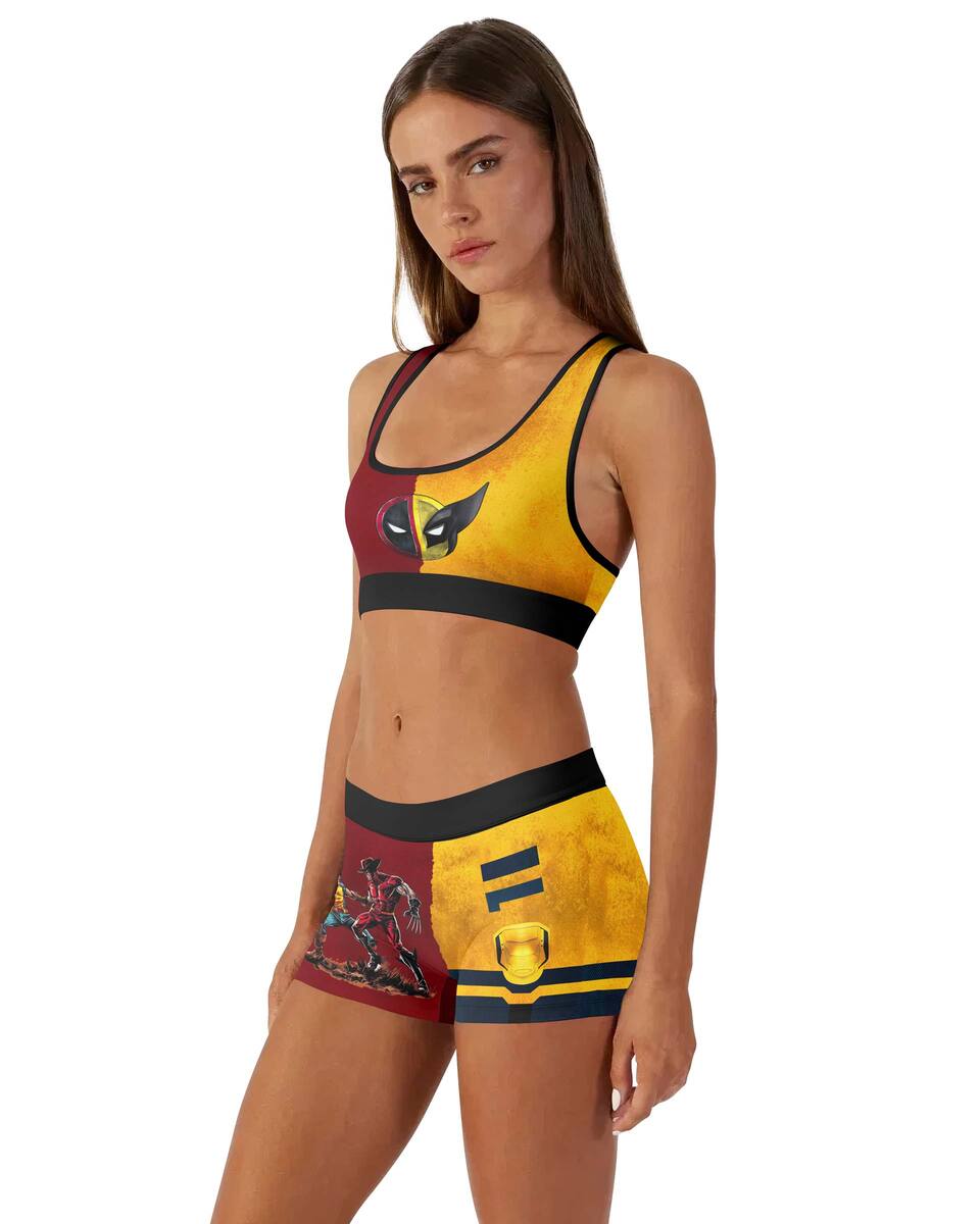 Wolverine Versus Freddy Krueger Women's Workout Set
