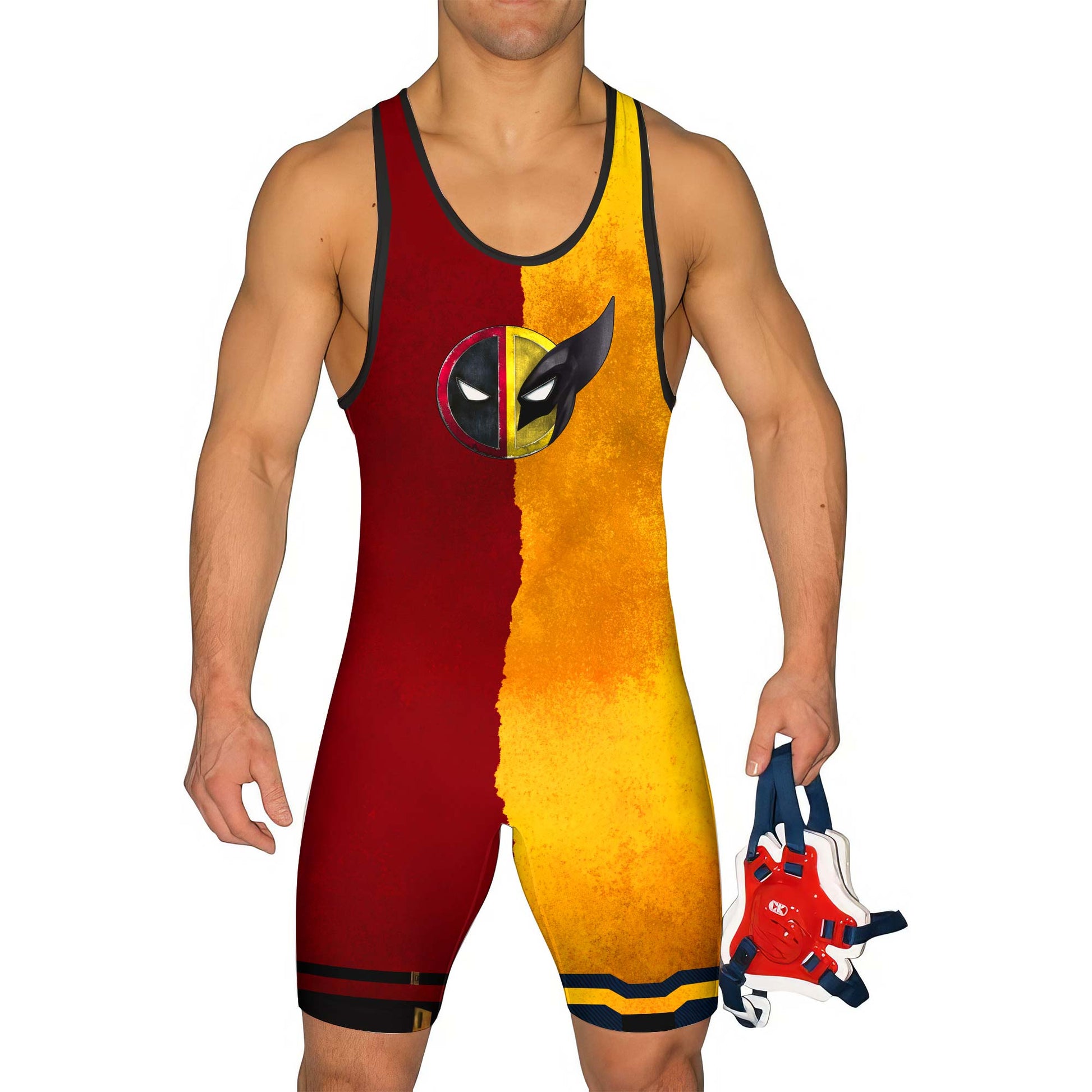 Wolverine Versus Freddy Krueger Wrestling Singlets