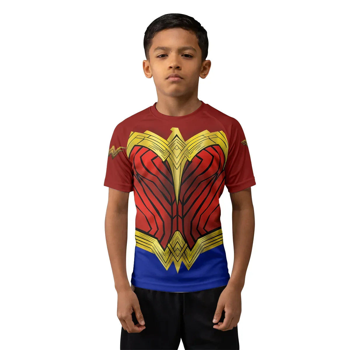Wonder Woman Armor Kids Rash Guard