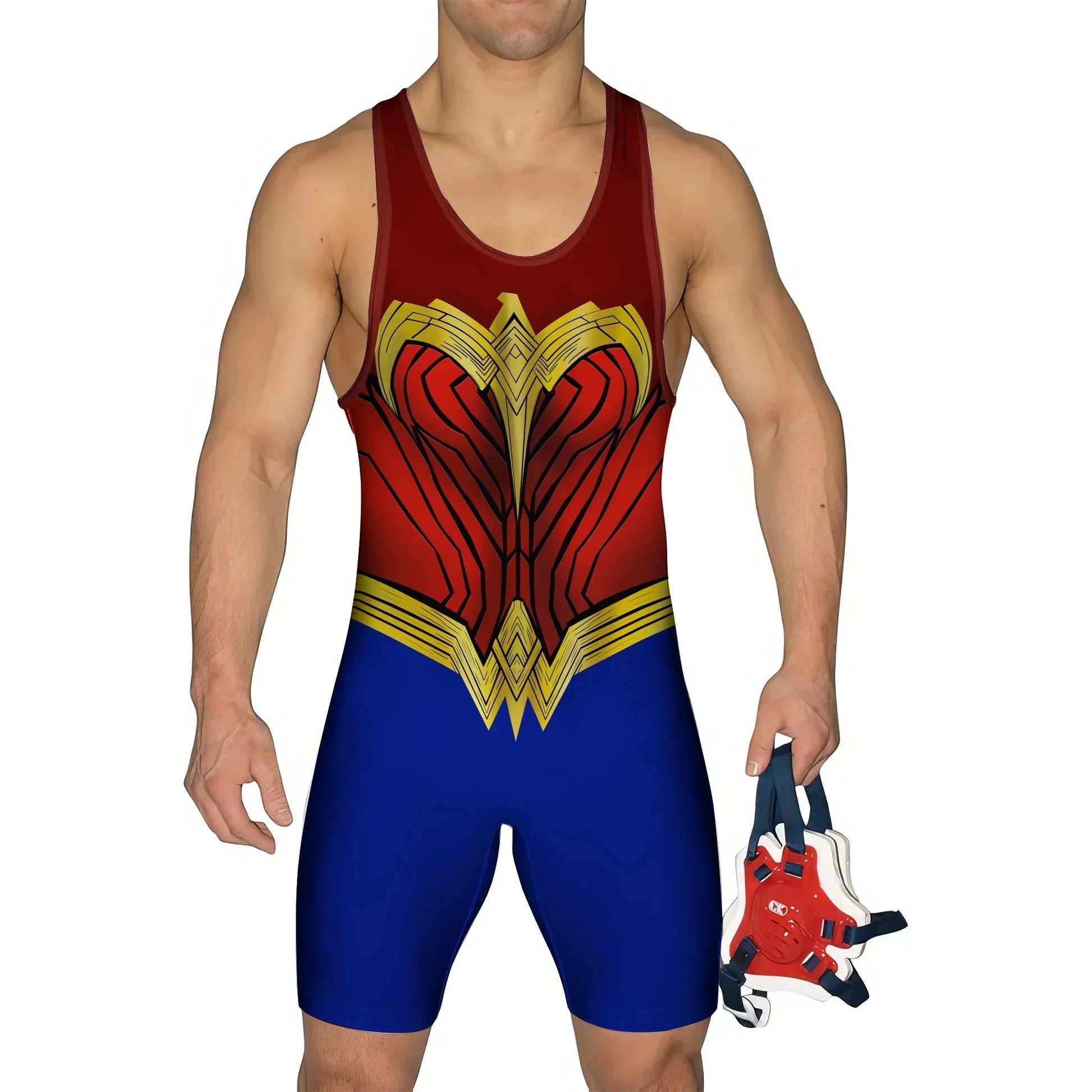 Wonder Woman Armor Wrestling Singlet