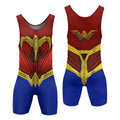Wonder Woman Armor Wrestling Singlet
