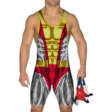 X Men Colossus Cosplay Wrestling Singlet