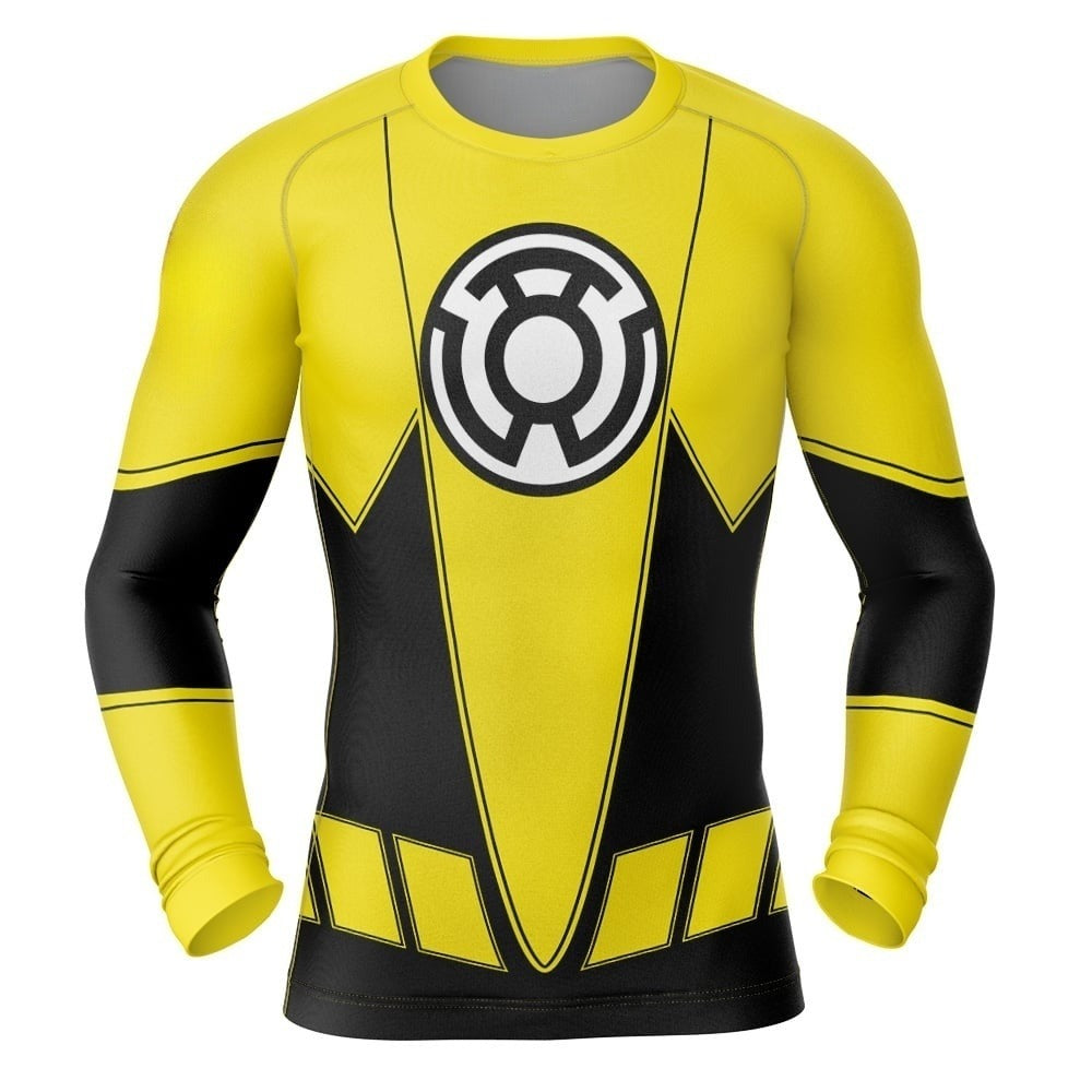 Yellow Lantern Cosplay Rash Guard