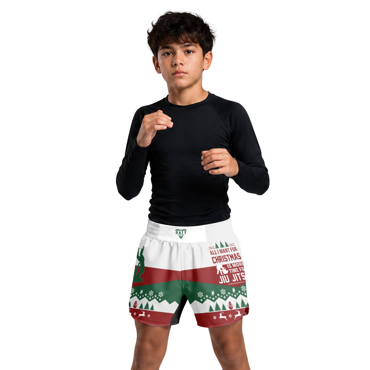 All I Want For Christmas Is Jiu Jitsu Kids Grappling Shorts