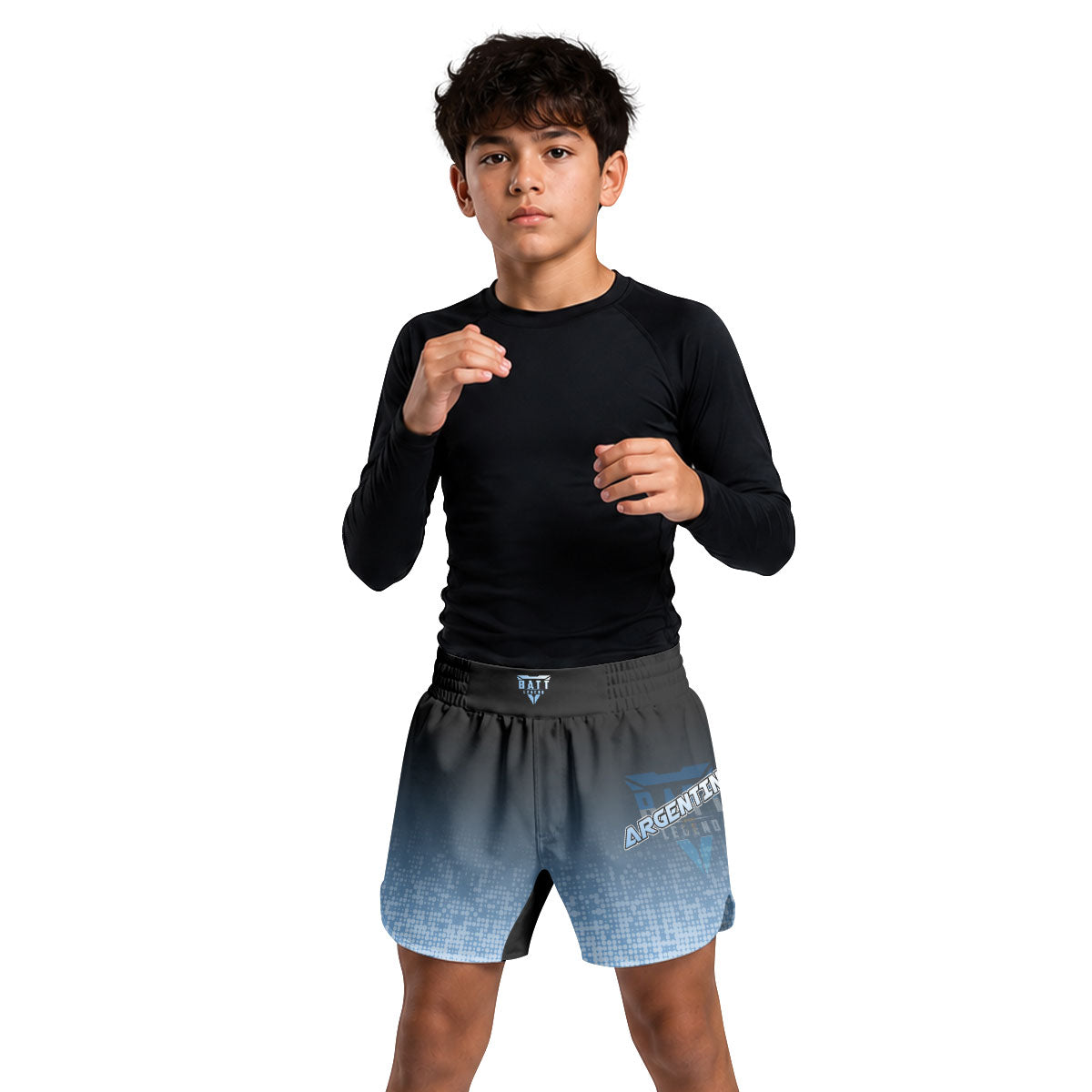 Argentina Halftone Kids Grappling Shorts