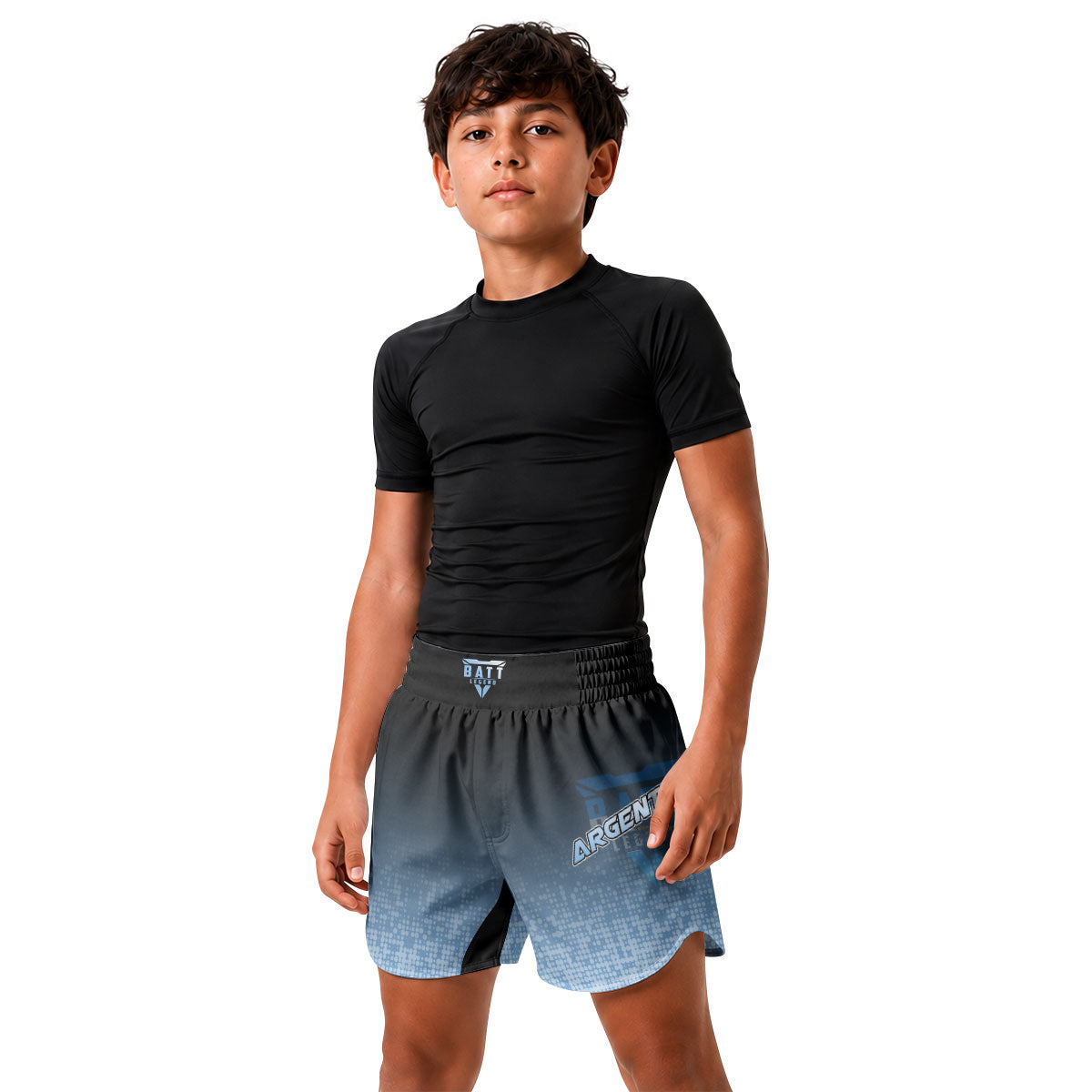 Argentina Halftone Kids Grappling Shorts