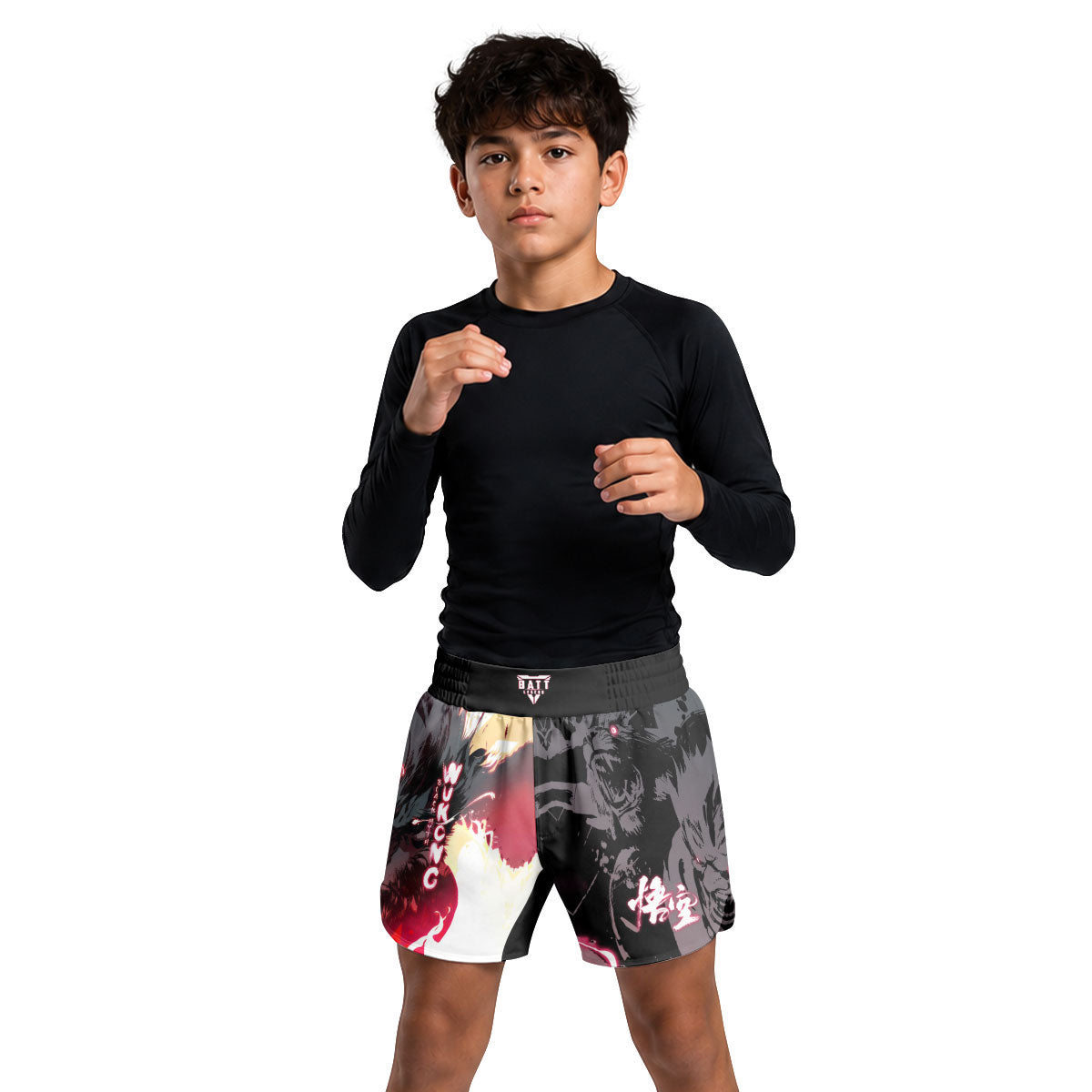 Black Myth Wukong Enemy Illusion Kids Grappling Shorts