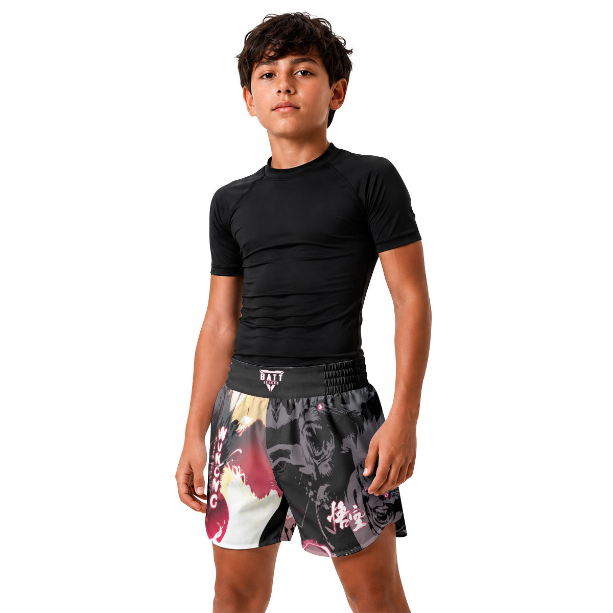 Black Myth Wukong Enemy Illusion Kids Grappling Shorts