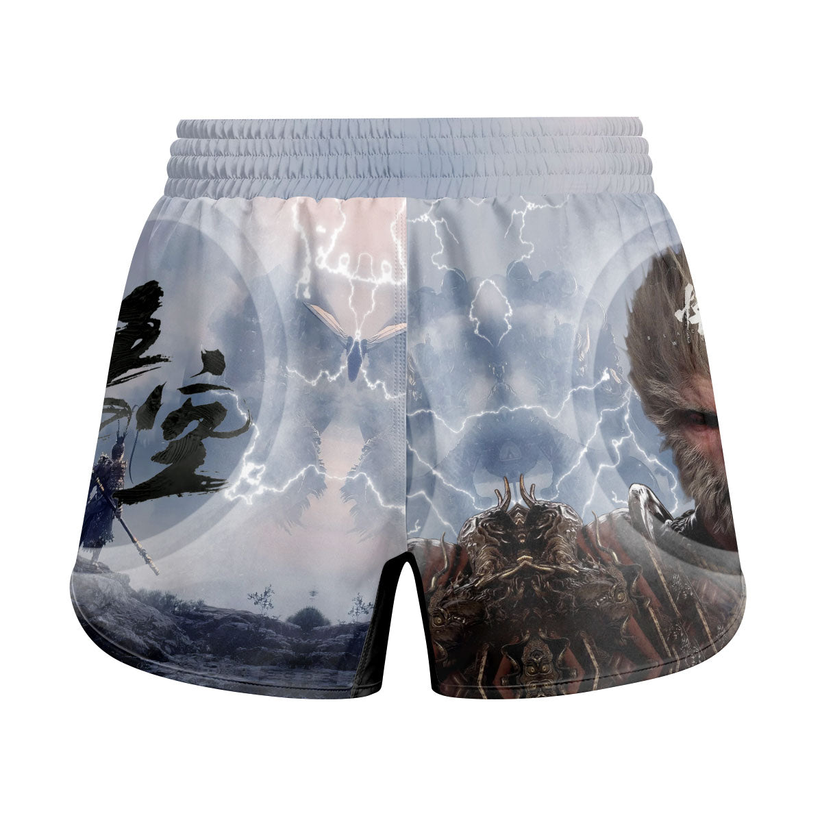 Black Myth Wukong Versus Four Heavenly Kings Kids Grappling Shorts