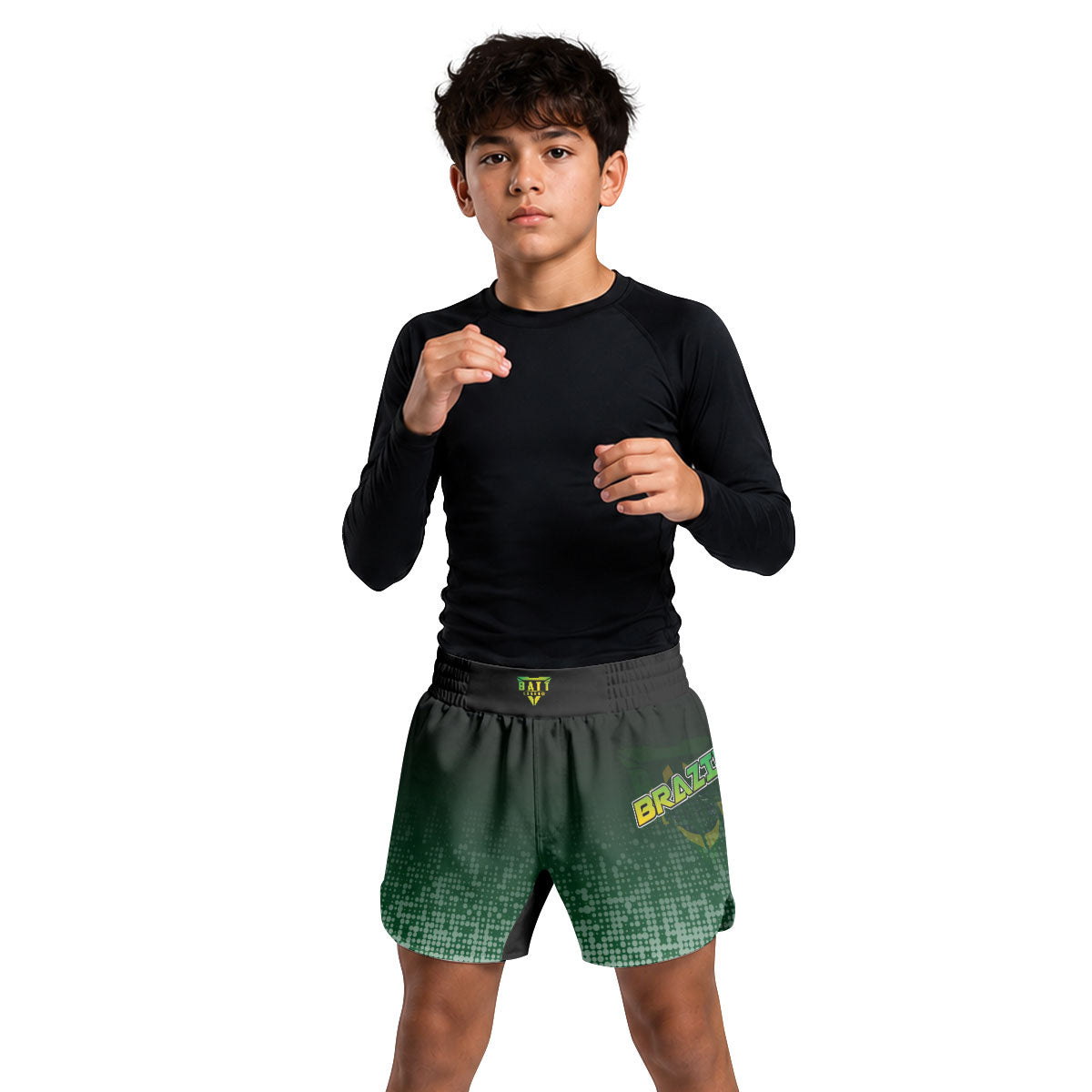 Brazil Halftone Kids Grappling Shorts