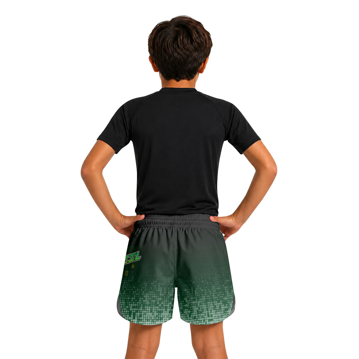 Brazil Halftone Kids Grappling Shorts