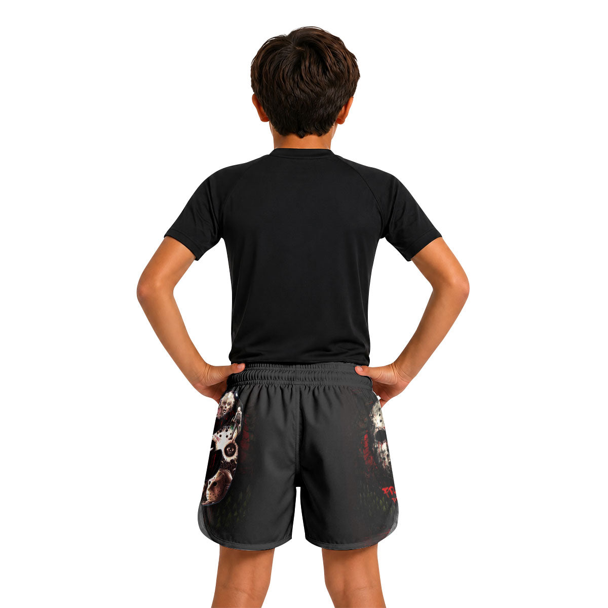 Camp Crystal Lake Friday The 13th Kids Grappling Shorts