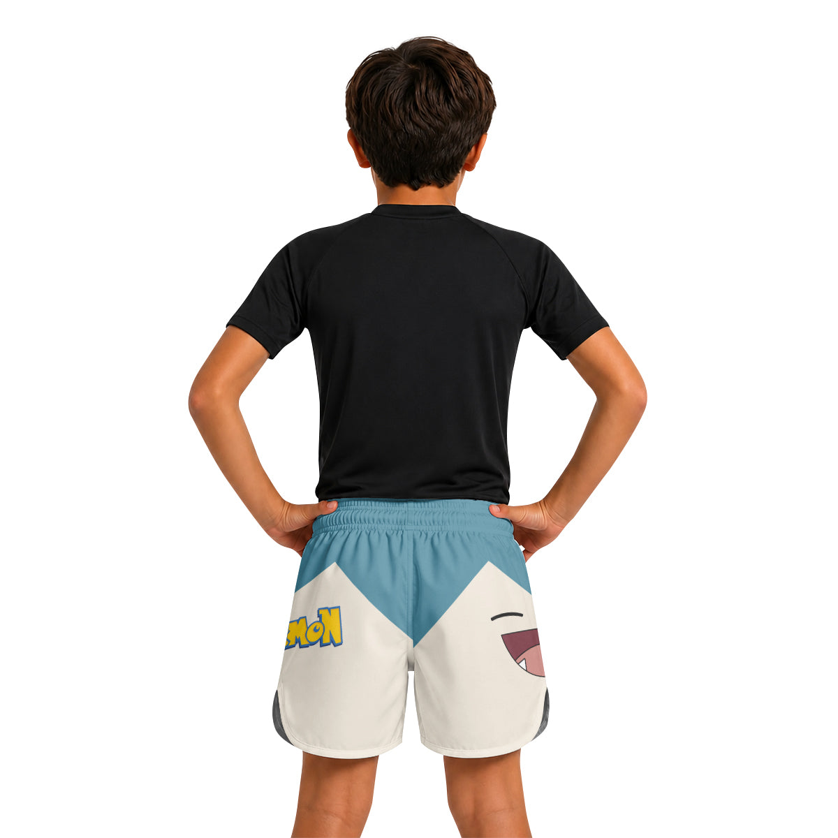 Chokemon Snorlax Face Kids Grappling Shorts