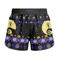 Christmas Jack Skellington Purple Kids Grappling Shorts