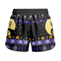 Christmas Jack Skellington Purple Kids Grappling Shorts