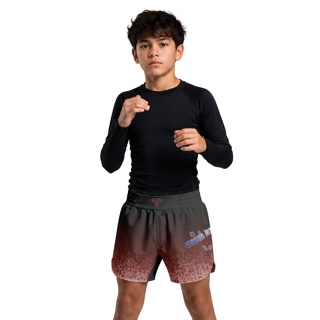 Costa Rica Halftone Kids Grappling Shorts