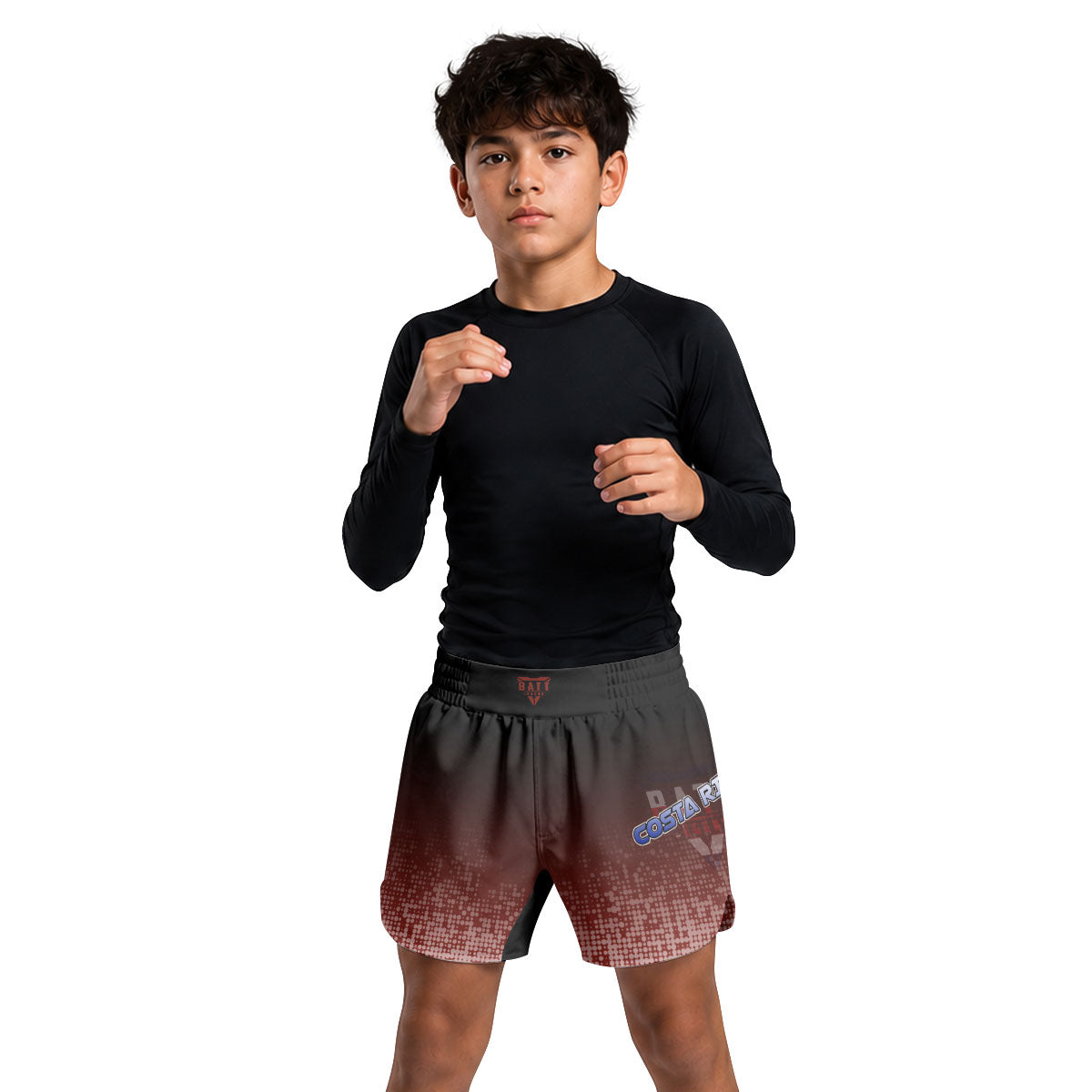 Costa Rica Halftone Kids Grappling Shorts
