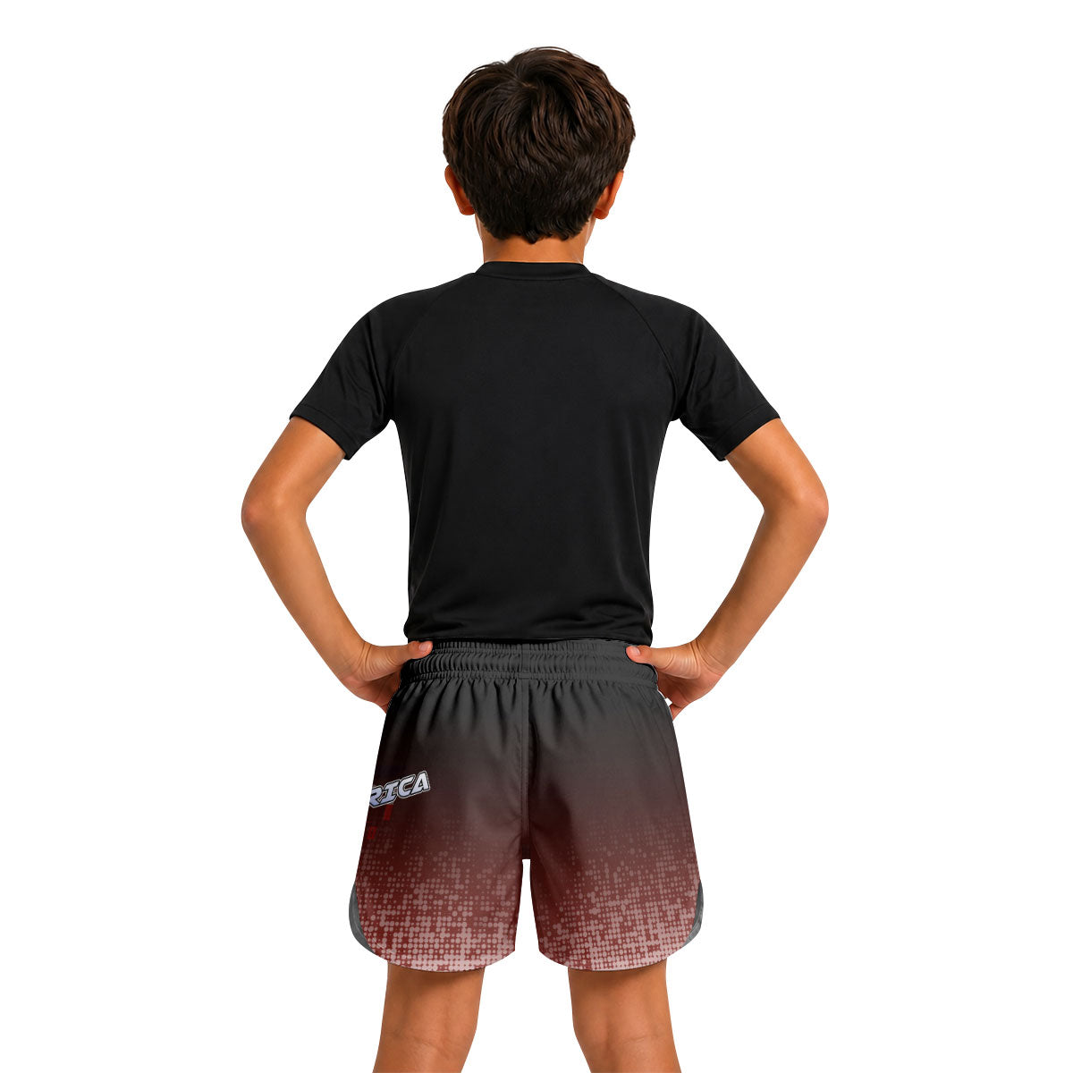 Costa Rica Halftone Kids Grappling Shorts