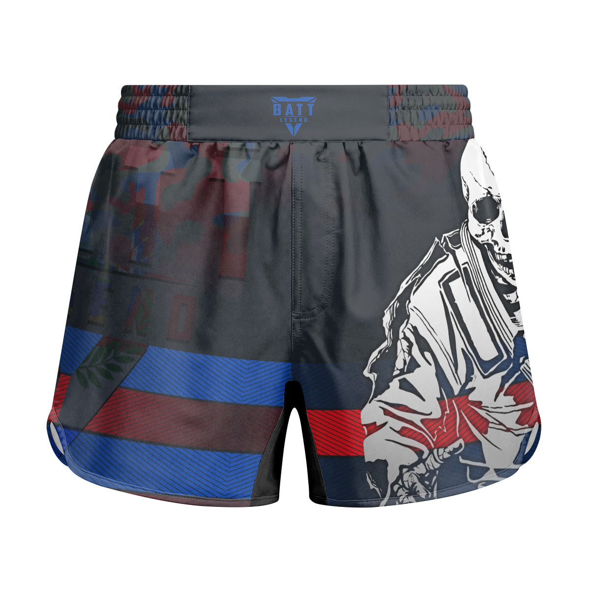 Costa Rica Skull Fighter Kids Grappling Shorts