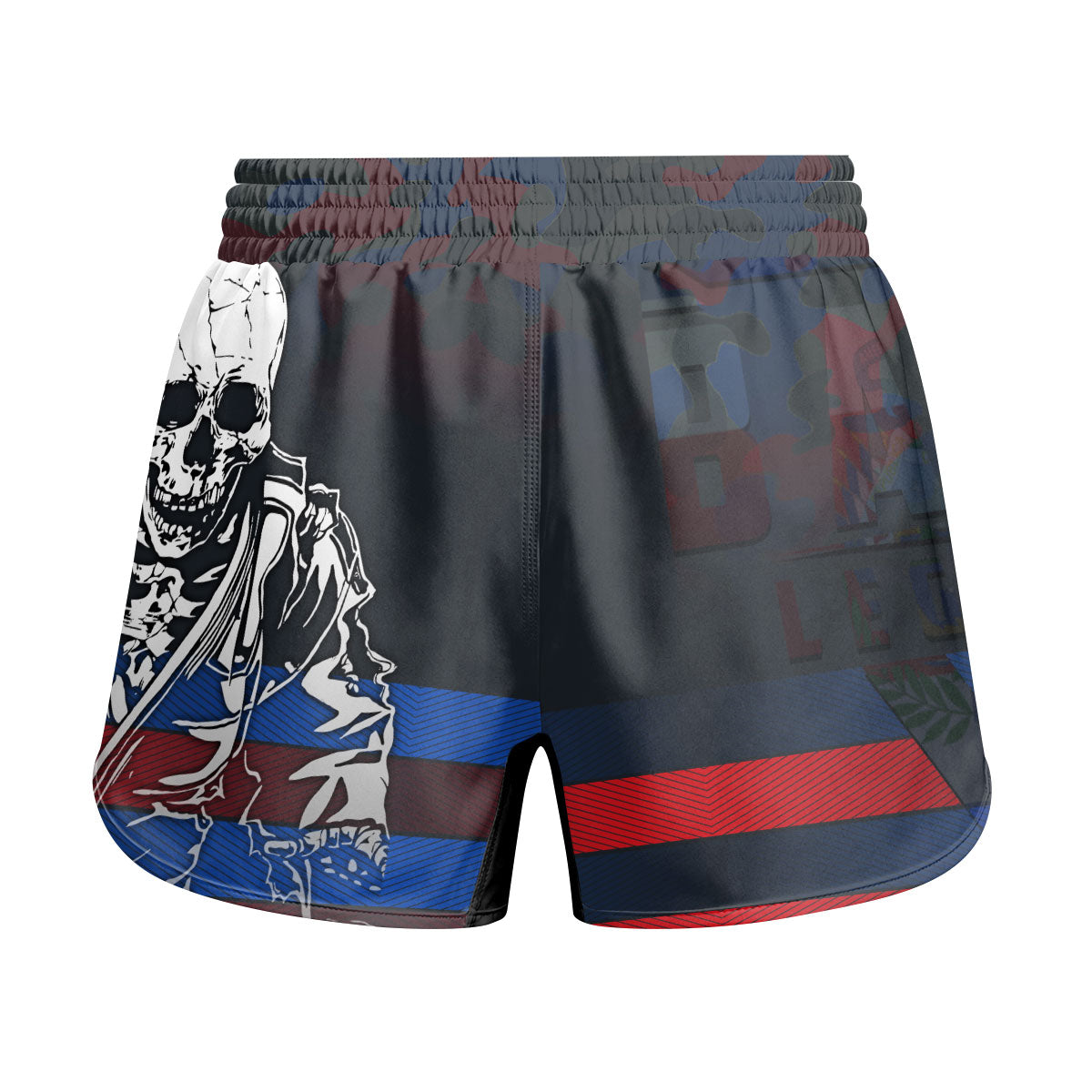 Costa Rica Skull Fighter Kids Grappling Shorts