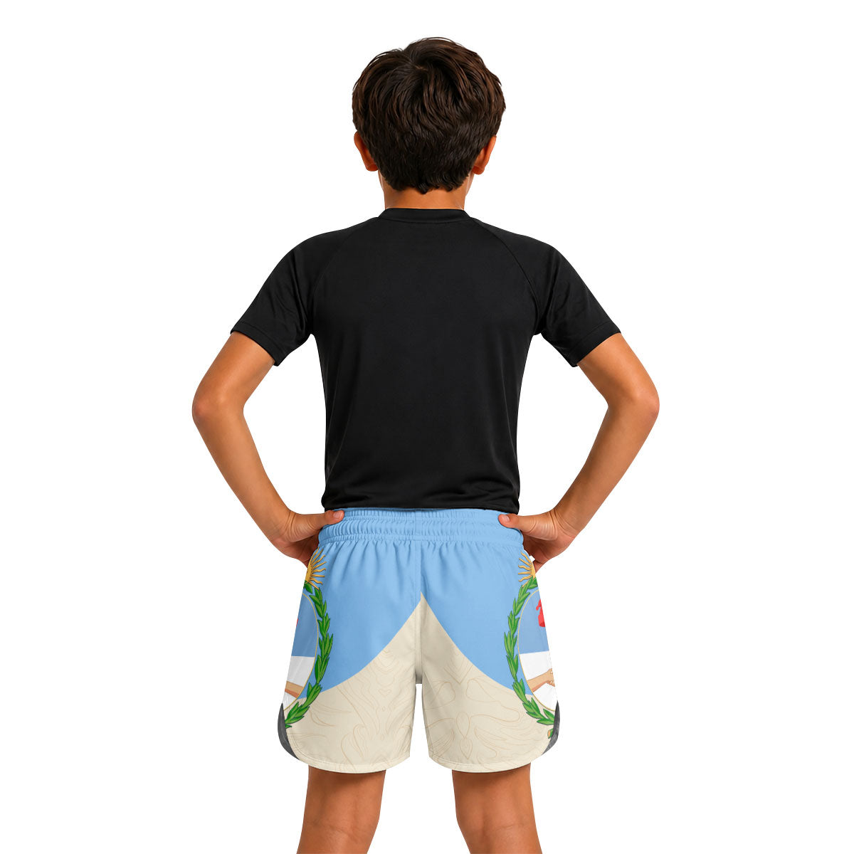 Crest of Argentina Kids Grappling Shorts