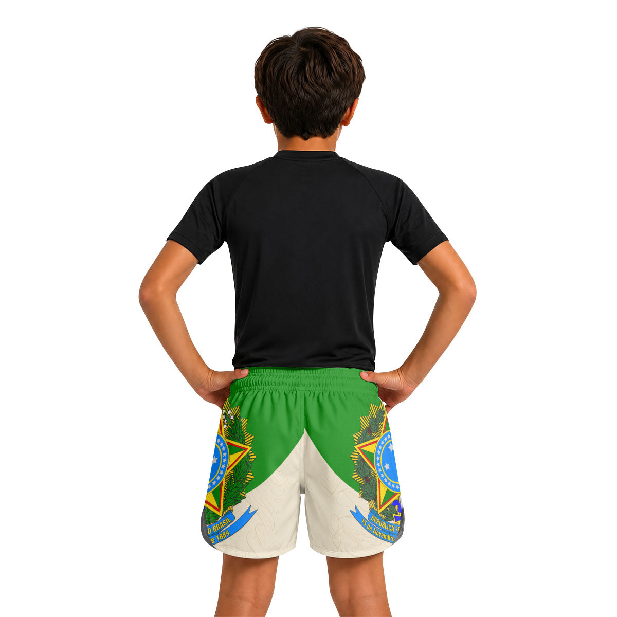 Crest of Brazil Kids Grappling Shorts