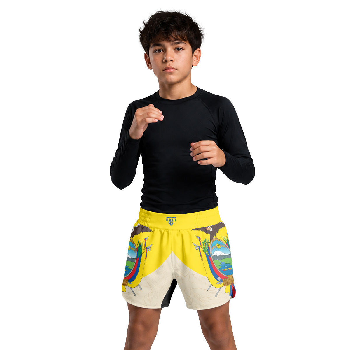 Crest of Ecuador Kids Grappling Shorts