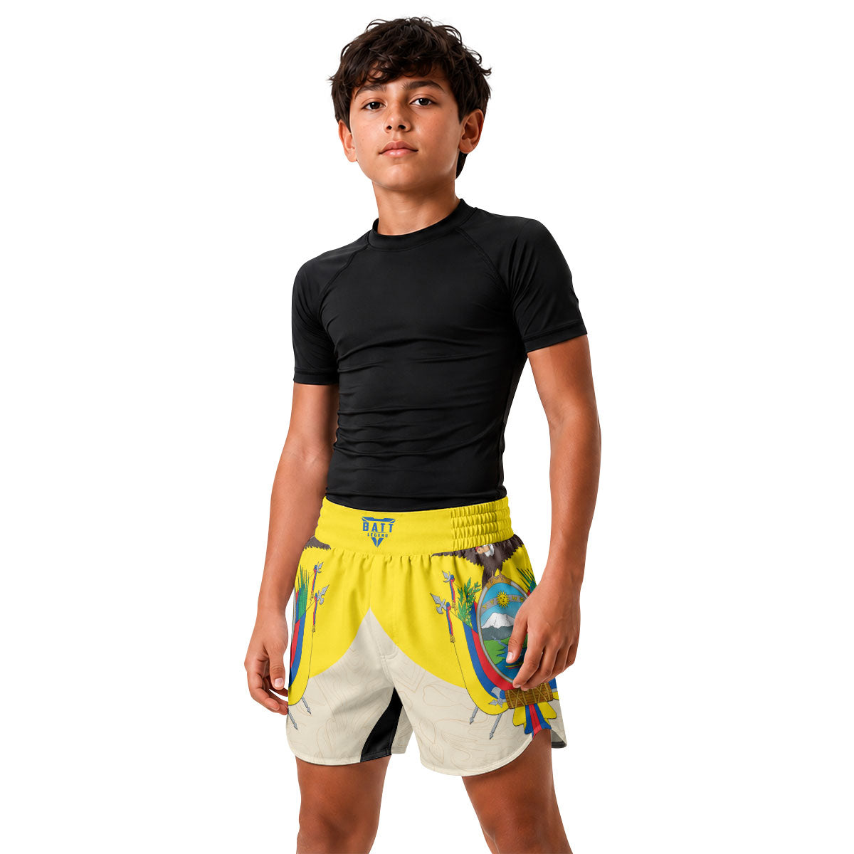 Crest of Ecuador Kids Grappling Shorts