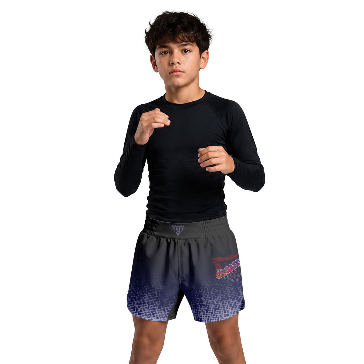 Croatia Halftone Kids Grappling Shorts