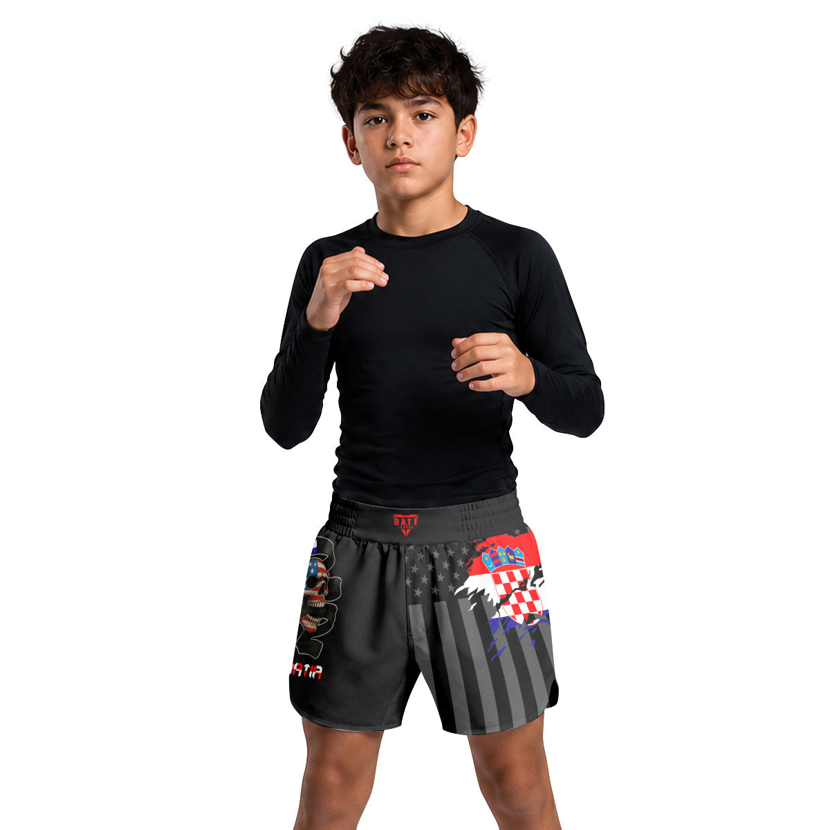 Croatia Phantom Division Kids Grappling Shorts
