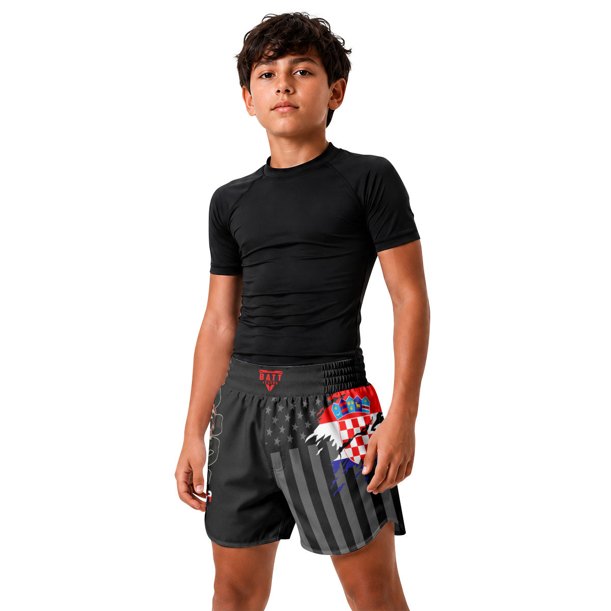 Croatia Phantom Division Kids Grappling Shorts