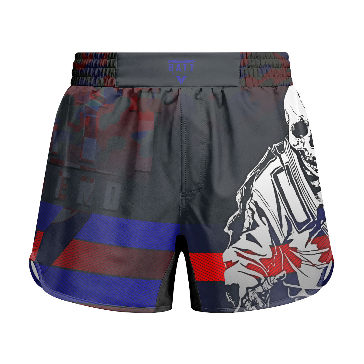 Croatia Skull Fighter Kids Grappling Shorts