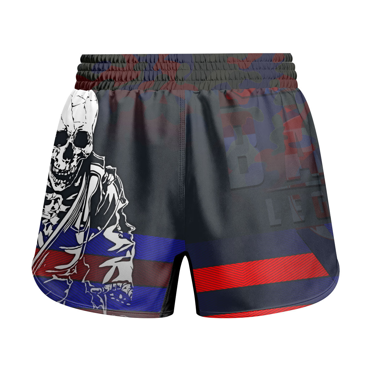 Croatia Skull Fighter Kids Grappling Shorts