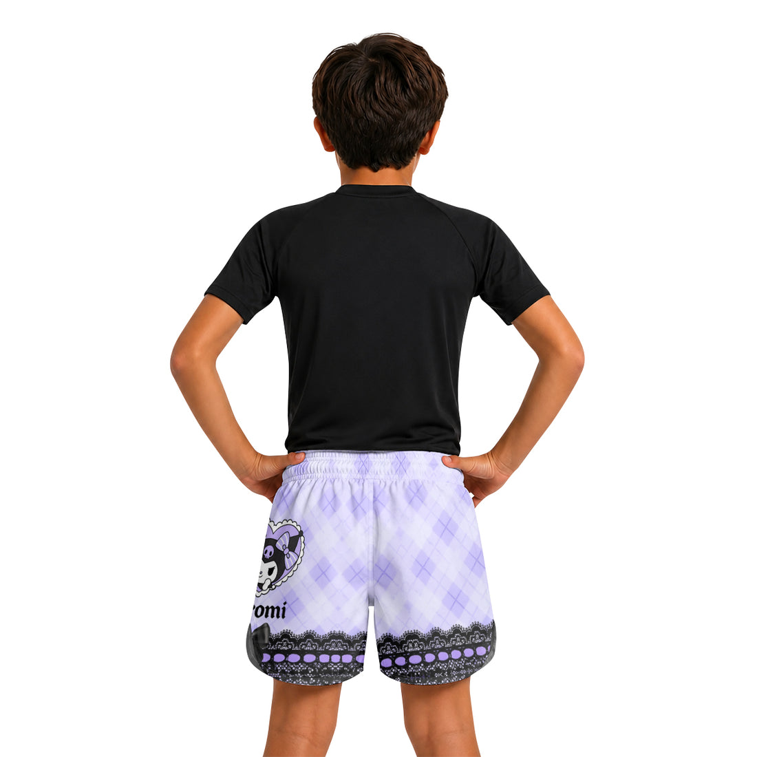 Dark Cutie Kuromi Kids Grappling Shorts