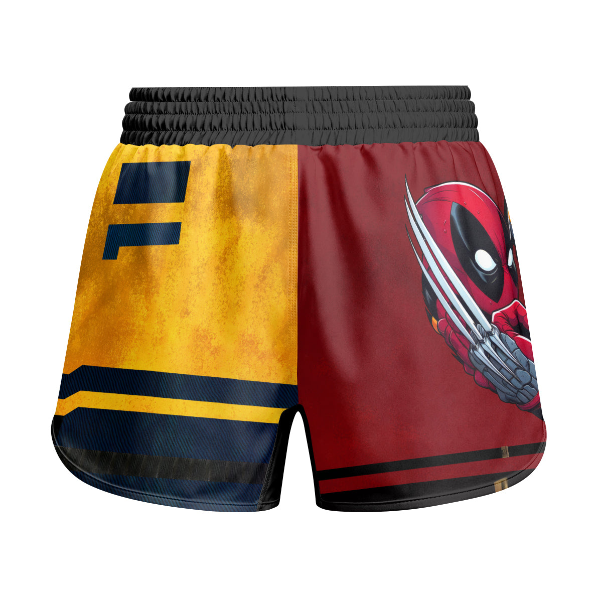 Deadpool And Wolverine Best Friend Dual Kids Grappling Shorts